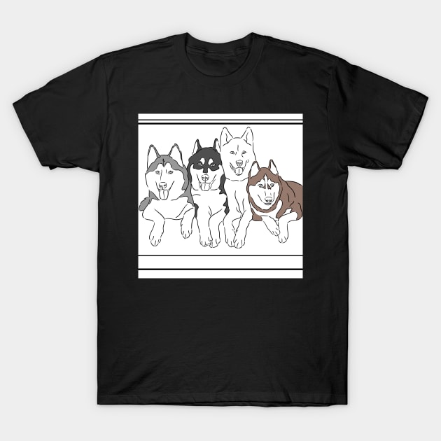 Huskies T-Shirt by ImaginativeWild